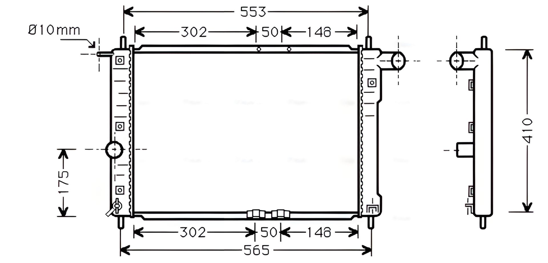 Охолоджувальний радіатор DAEWOO LANOS, AVA COOLING (DW2039) Охолоджувальний радіатор DAEWOO LANOS, AVA COOLING (DW2039)