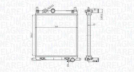 Радиатор охлаждения SKODA E-CITIGO, SEAT Mii, MAGNETI MARELLI (350213167500) Радиатор охлаждения SKODA E-CITIGO, SEAT Mii, MAGNETI MARELLI (350213167500)