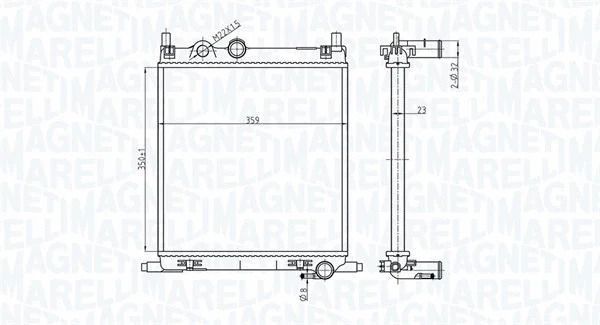 Радиатор охлаждения SKODA E-CITIGO, SEAT Mii, MAGNETI MARELLI (350213167500) Радиатор охлаждения SKODA E-CITIGO, SEAT Mii, MAGNETI MARELLI (350213167500)