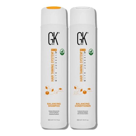 Набір GKhair Global Keratin Balancing балансуючі шампунь та кондиціонер, 2х300 мл Набір GKhair Global Keratin Balancing балансуючі шампунь та кондиціонер, 2х300 мл