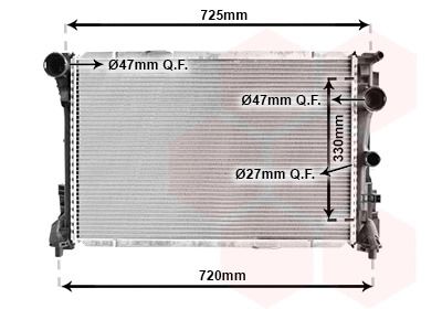 Радіатор охолодження 30002575 MERCEDESBENZ, VAN WEZEL (30002575) Радіатор охолодження 30002575 MERCEDESBENZ, VAN WEZEL (30002575)