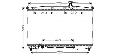 Охолоджуючий радіатор HYUNDAI SANTA FE, AVA COOLING (HY2174) Охолоджуючий радіатор HYUNDAI SANTA FE, AVA COOLING (HY2174)