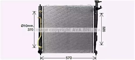 Радіатор охолодження KA2304 KIA, AVA COOLING (KA2304)