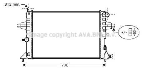 Радіатор охолодження OLA2296 OPEL, AVA COOLING (OLA2296) Радіатор охолодження OLA2296 OPEL, AVA COOLING (OLA2296)