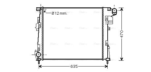 Радіатор охолодження NISSAN PRIMASTAR, VAUXHALL VIVARO, AVA (RTA2427) Радіатор охолодження NISSAN PRIMASTAR, VAUXHALL VIVARO, AVA (RTA2427)