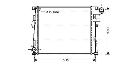 Радіатор охолодження NISSAN PRIMASTAR, VAUXHALL VIVARO, AVA (RTA2427) Радіатор охолодження NISSAN PRIMASTAR, VAUXHALL VIVARO, AVA (RTA2427)