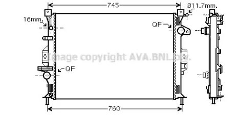 Радіатор охолодження FDA2425 LANDROVER FORD, AVA COOLING (FDA2425) Радіатор охолодження FDA2425 LANDROVER FORD, AVA COOLING (FDA2425)