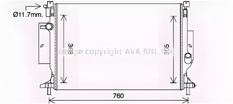 Радіатор FORD FOCUS охолодження, AVA COOLING (FD2643) Радіатор FORD FOCUS охолодження, AVA COOLING (FD2643)