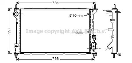 Радіатор охолодження FDA2411 FORD, AVA COOLING (FDA2411) Радіатор охолодження FDA2411 FORD, AVA COOLING (FDA2411)
