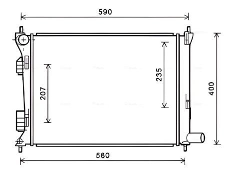 Радіатор охолодження KIA RIO, HYUNDAI ACCENT, виробник AVA COOLING (HYA2277) Радіатор охолодження KIA RIO, HYUNDAI ACCENT, виробник AVA COOLING (HYA2277)