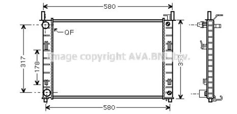 Радіатор охолодження FDA2324 FORD, AVA COOLING (FDA2324) Радіатор охолодження FDA2324 FORD, AVA COOLING (FDA2324)