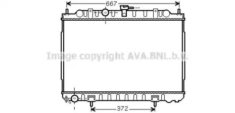 Радиатор охлаждения DN2238 NISSAN, AVA COOLING (DN2238) Радиатор охлаждения DN2238 NISSAN, AVA COOLING (DN2238)