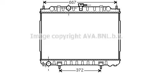Радиатор охлаждения DN2238 NISSAN, AVA COOLING (DN2238) Радиатор охлаждения DN2238 NISSAN, AVA COOLING (DN2238)