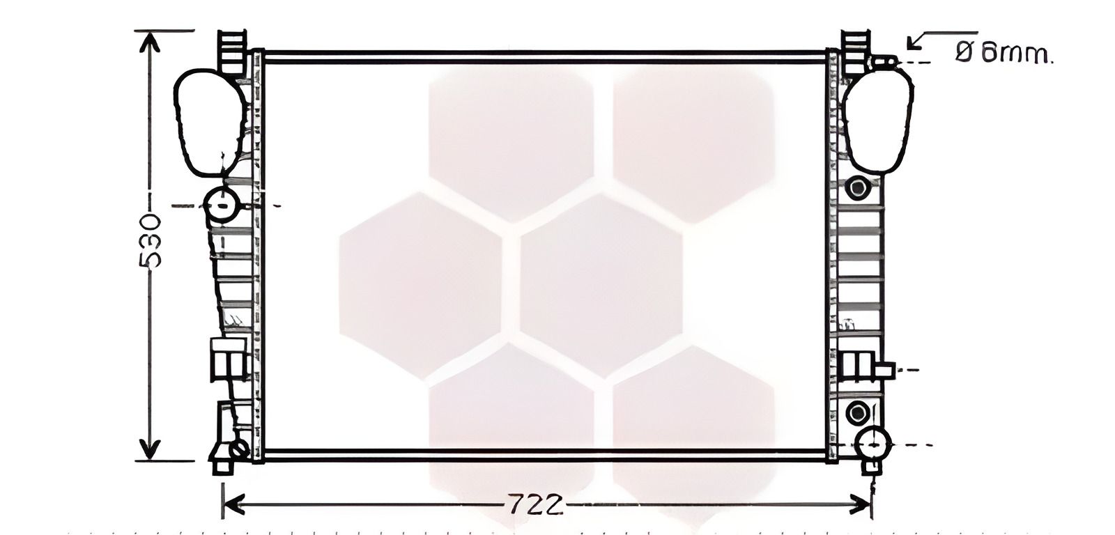 Охолоджувальний радіатор 30002311 MERCEDESBENZ, VAN WEZEL (30002311) Охолоджувальний радіатор 30002311 MERCEDESBENZ, VAN WEZEL (30002311)