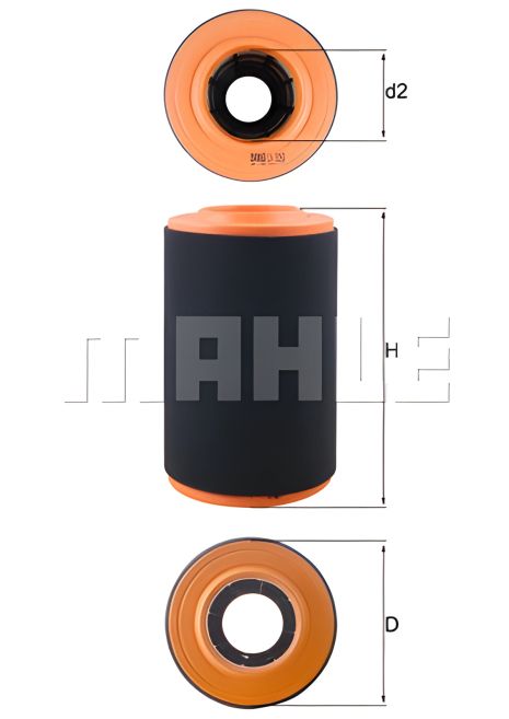 Повітряний фільтр для Ducato/Boxer 06-, MAHLE/KNECHT (LX3353)