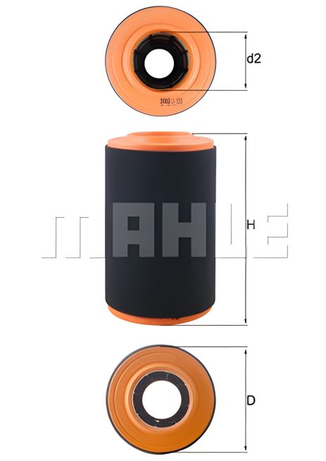 Воздушный фильтр для Ducato/Boxer 2006-, MAHLE/KNECHT (LX3353) Воздушный фильтр для Ducato/Boxer 2006-, MAHLE/KNECHT (LX3353)