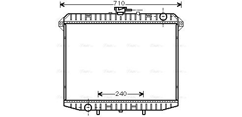Радіатор охолодження FORD MAVERICK, NISSAN TERRANO, AVA COOLING (DN2148) Радіатор охолодження FORD MAVERICK, NISSAN TERRANO, AVA COOLING (DN2148)