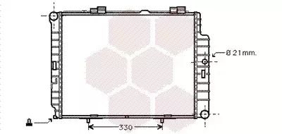 Радиатор охлаждения 30002287 MERCEDESBENZ, VAN WEZEL (30002287)