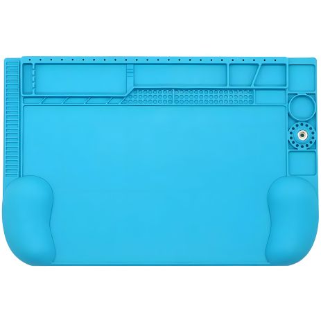 Силиконовый коврик Mechanic V66D термостойкий для пайки и ремонта смартфонов, техники / 455x300 мм