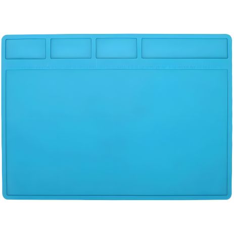 Силиконовый коврик Mechanic V41, термостойкий, для пайки и ремонта техники, 280x200 мм, Blue