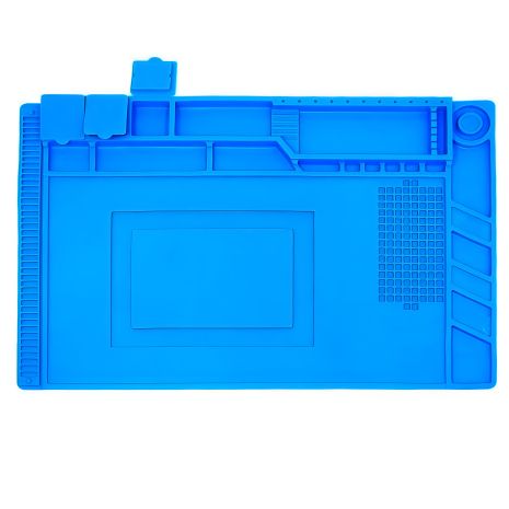 Мат силіконовий, термостійкий Aida S-160, для ремонту портативної техніки (450x295мм) універсальний