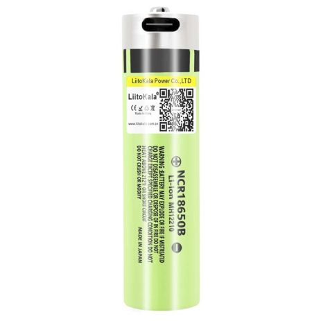 Акумулятор LiitoKala 34B-USB 18650, NCR18650B, Type-C, Захист, 3A, 3400mah, Original Акумулятор LiitoKala 34B-USB 18650, NCR18650B, Type-C, Захист, 3A, 3400mah, Original