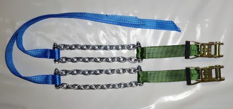 Протиковзні ланцюги браслети для вантажівок 5т,7т,10т (2 шт.) Протиковзні ланцюги браслети для вантажівок 5т,7т,10т (2 шт.)