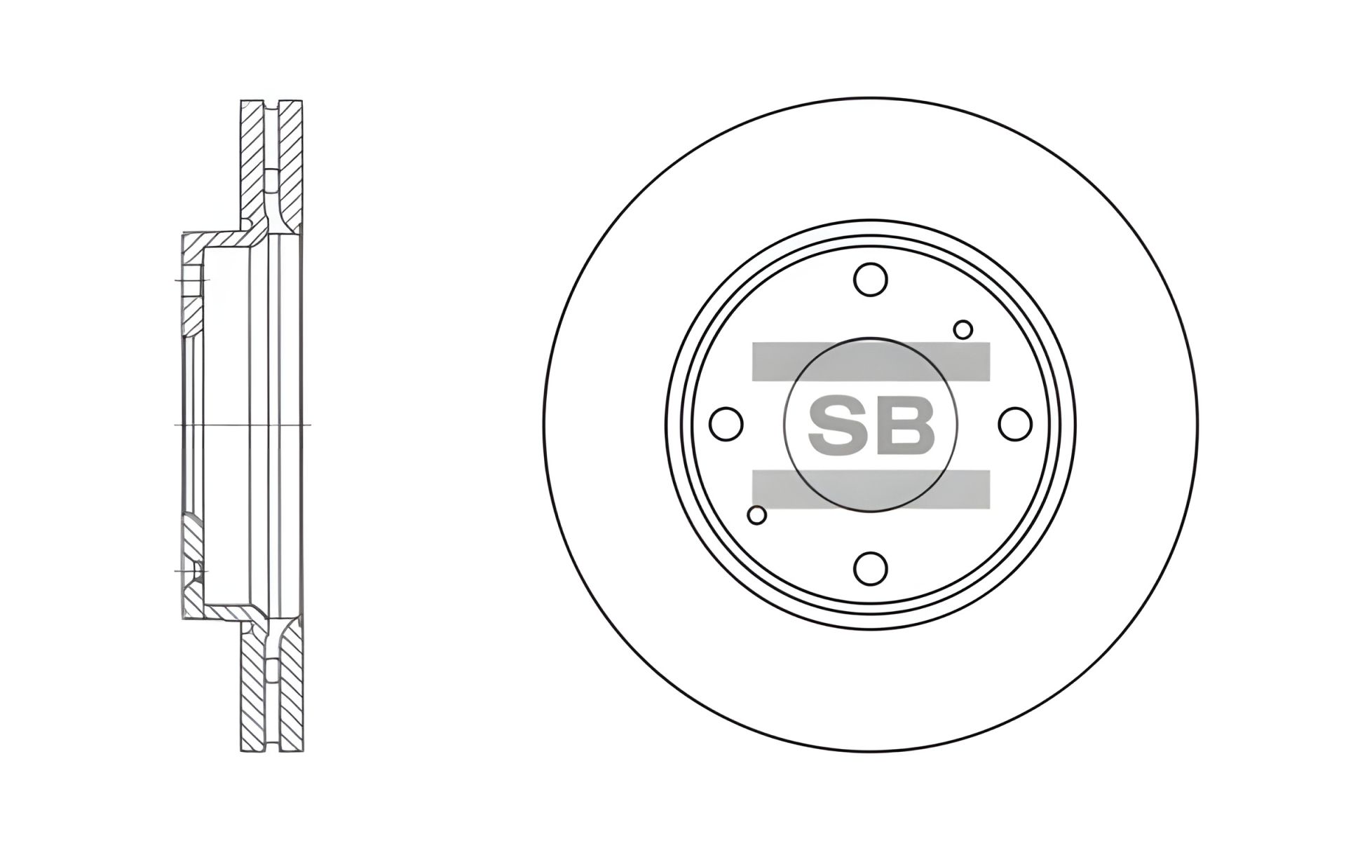 Гальмівний диск для INOKOM MATRIX і HYUNDAI від SANGSIN (HI-Q) (SD1016) Гальмівний диск для INOKOM MATRIX і HYUNDAI від SANGSIN (HI-Q) (SD1016)