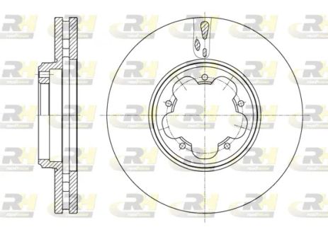 Диск тормозной FORD TRANSIT, ROAD HOUSE (6156310)