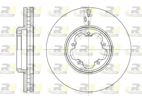 Диск гальмівний FORD TRANSIT, ROAD HOUSE (6156310)