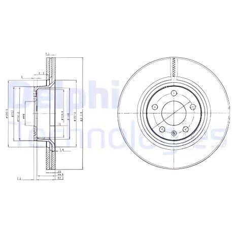 Тормозные диски для AUDI (FAW), DELPHI (BG3942) Тормозные диски для AUDI (FAW), DELPHI (BG3942)