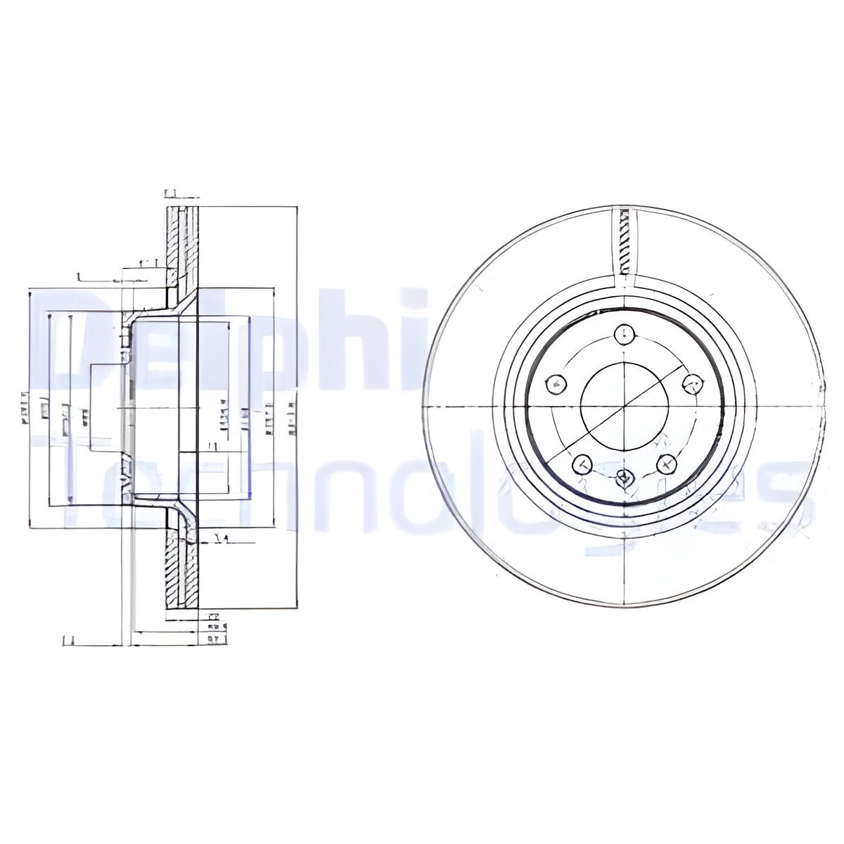 Гальмівний диск для AUDI (FAW), DELPHI (BG3942) Гальмівний диск для AUDI (FAW), DELPHI (BG3942)