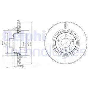 Диск гальмівний AUDI (FAW), DELPHI (BG3942) Диск гальмівний AUDI (FAW), DELPHI (BG3942)