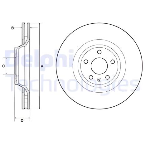 Гальмівний диск AUDI (FAW), DELPHI (BG9955) Гальмівний диск AUDI (FAW), DELPHI (BG9955)