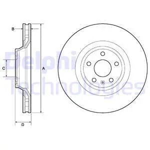 Диск гальмівний AUDI (FAW), DELPHI (BG9955) Диск гальмівний AUDI (FAW), DELPHI (BG9955)