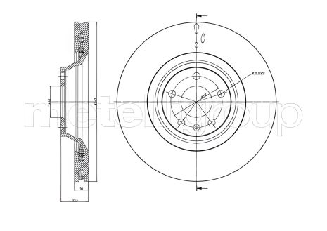 Тормозной диск AUDI (FAW), CIFAM (800868C)