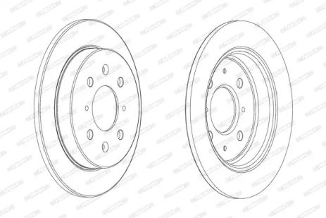 Диск тормозной HONDA HONDA CITY, HONDA CITY, FERODO (DDF2244C)