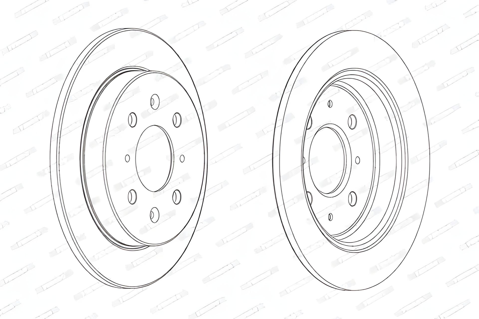 Диск гальмівний для HONDA CITY, модель FERODO (DDF2244C) Диск гальмівний для HONDA CITY, модель FERODO (DDF2244C)