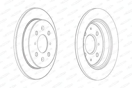 Диск гальмівний для HONDA CITY, модель FERODO (DDF2244C)