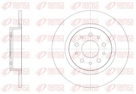 Диск гальмівний FIAT ALFA ALFA, ALFA ALFA LANCIA, REMSA (6155800) Диск гальмівний FIAT ALFA ALFA, ALFA ALFA LANCIA, REMSA (6155800)