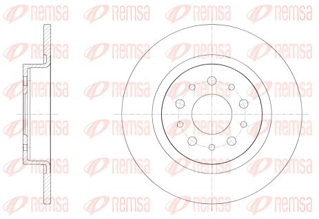 Гальмівний диск FIAT ALFA ALFA, ALFA ALFA LANCIA, REMSA (6155800) Гальмівний диск FIAT ALFA ALFA, ALFA ALFA LANCIA, REMSA (6155800)