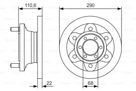 Диск гальмівний BOSCH (0986479S95) Диск гальмівний BOSCH (0986479S95)