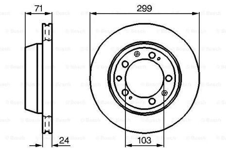 Диск гальмівний AUDI 80, PORSCHE 928, BOSCH (0986478417) Диск гальмівний AUDI 80, PORSCHE 928, BOSCH (0986478417)
