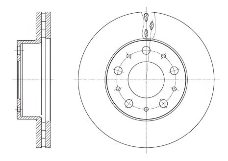 Гальмівний диск FIAT ALFA ALFA, ALFA ALFA LANCIA, REMSA (6160010) Гальмівний диск FIAT ALFA ALFA, ALFA ALFA LANCIA, REMSA (6160010)