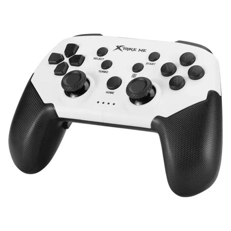 Ігровий контролер XTRIKE ME GP-43 Bluetooth Gamepad (Android, PS, Switch, PC) BT4.0, Type-C, 400mAh, 12h, black-white
