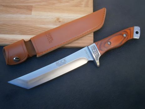 Ніж фултанг для туризму, полювання та риболовлі Buck US Тanto з чохлом 29 см Ніж фултанг для туризму, полювання та риболовлі Buck US Тanto з чохлом 29 см