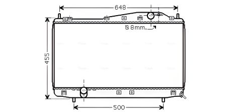 Охолоджуючий радіатор для CHEVROLET EPICA, DAEWOO MAGNUS, AVA COOLING (DW2054)