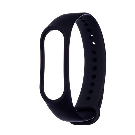 Силіконовий ремінець для Xiaomi Mi Band 3, 4, № 01, чорний