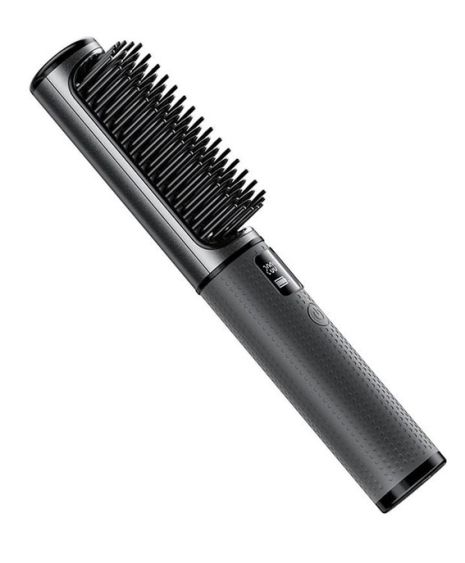 Електричний гребінець-випрямляч для волосся HOCO Lucky portable straight-curling dual-purpose hair styler DAR34, 5000mAh, 40W, grey Електричний гребінець-випрямляч для волосся HOCO Lucky portable straight-curling dual-purpose hair styler DAR34, 5000mAh, 40W, grey