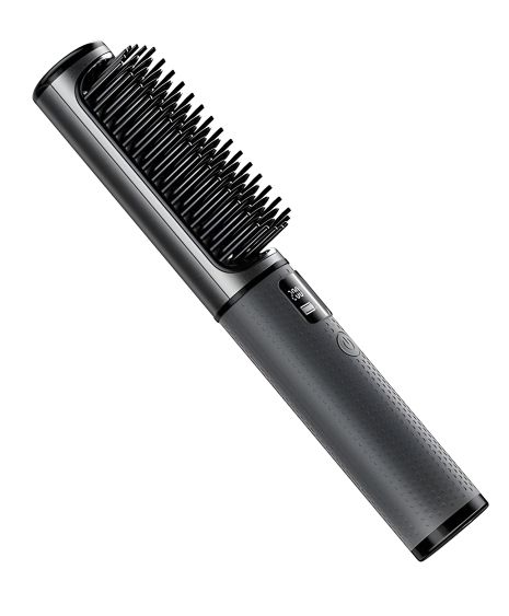 Електричний гребінець-випрямляч HOCO Lucky portable straight-curling dual-purpose hair styler DAR34, 5000mAh, 40W, grey Електричний гребінець-випрямляч HOCO Lucky portable straight-curling dual-purpose hair styler DAR34, 5000mAh, 40W, grey